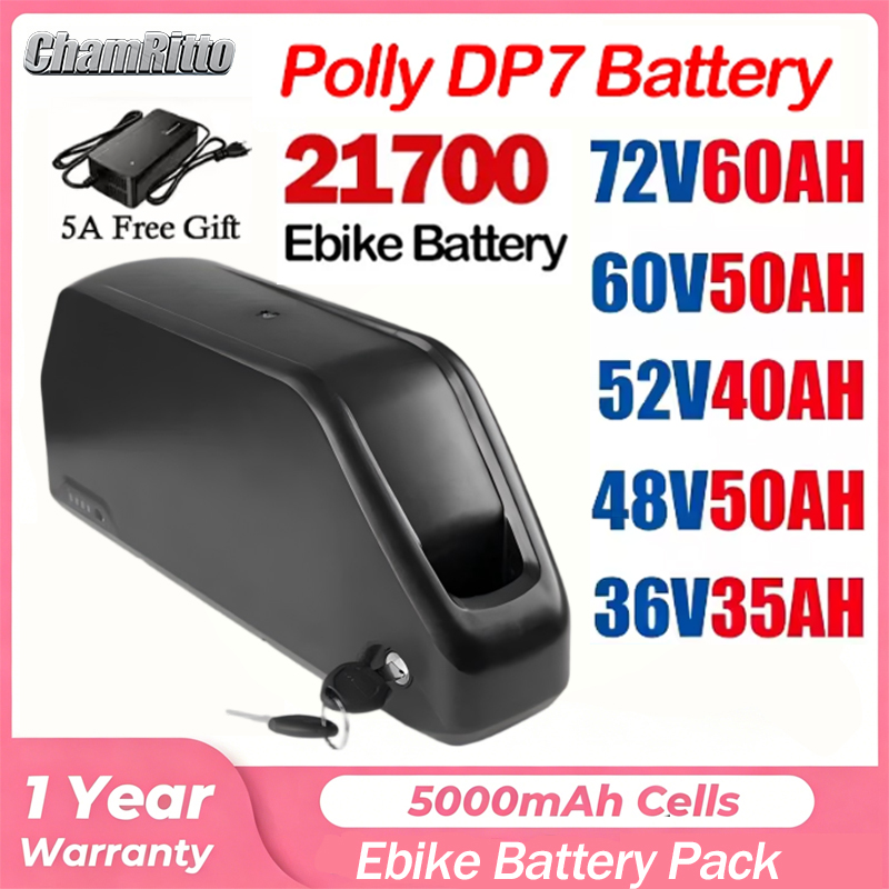 60V 30Ah 21700 Battery Pack - 52V50Ah 하이롱 폴리 48V 60V 36V