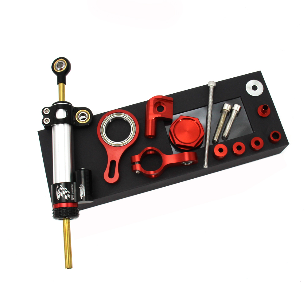 CNC 알루미늄 조정 가능한 오토바이 스티어링 안정화  - Steering Damper Stabilizer Kit Cnc 리뷰 및 가격