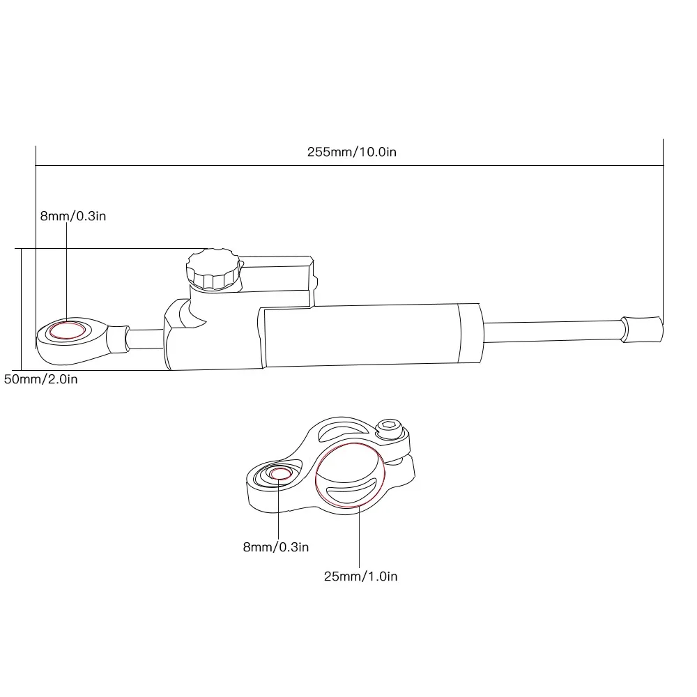 조정 가능한 CNC 오토바이 스티어링 안정화 댐퍼 브래 - Steering Damper Stabilizer Kit Cnc 리뷰 및 가격